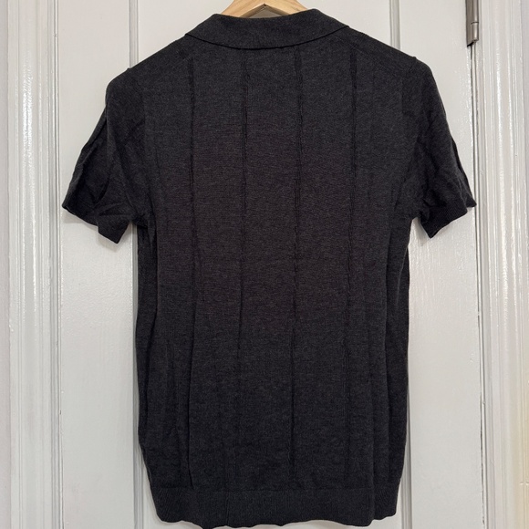 Abercrombie & Fitch Men’s Dark Gray Johnny Collar Polo | M - Picture 4 of 4